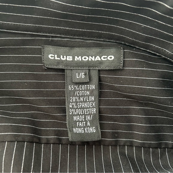 STRIPED BLACK BUTTON-UP SHIRT - Picture 4 of 4